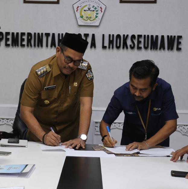 Pemko Lhokseumawe dan PLN Teken MoU Perkuat Kerjasama Pajak Tenaga Listrik
