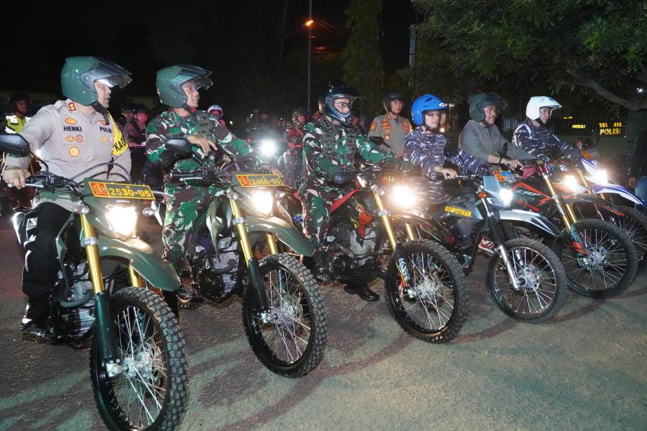 Patroli Gabungan Pemko Lhokseumawe dan TNI-Polri, Ciptakan Kamtibmas Yang Kondusif Lebaran 2024
